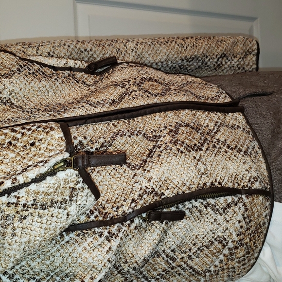 FF 💘MAX STUDIO VINTAGE ANIMAL PRINT HOBO SOHO CHIC BLAZER JACKET COAT - Picture 8 of 17